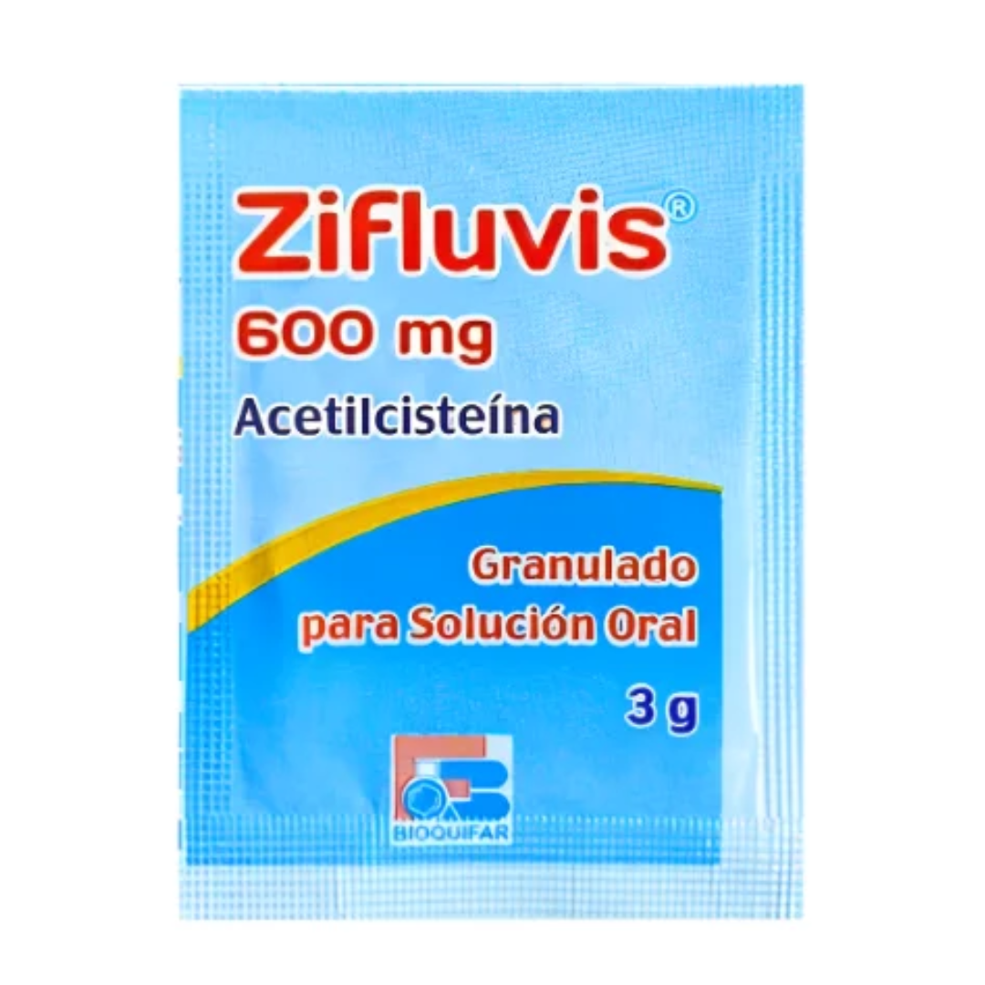 ZIFLUVIS ACETILCISTEINA 600MG SOBRES 3GR X 1 
